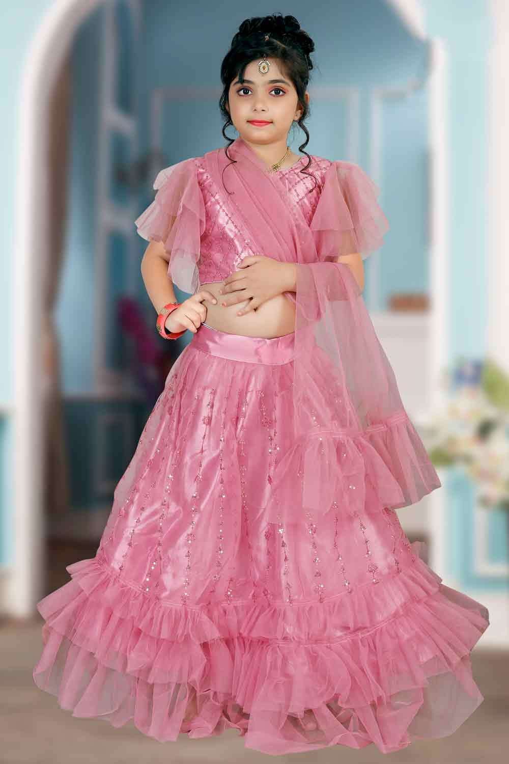 Mix Colour Indian Like Girls Kids Lehenga Choli, Size: 6 To 12 Years at Rs  120/piece in Surat