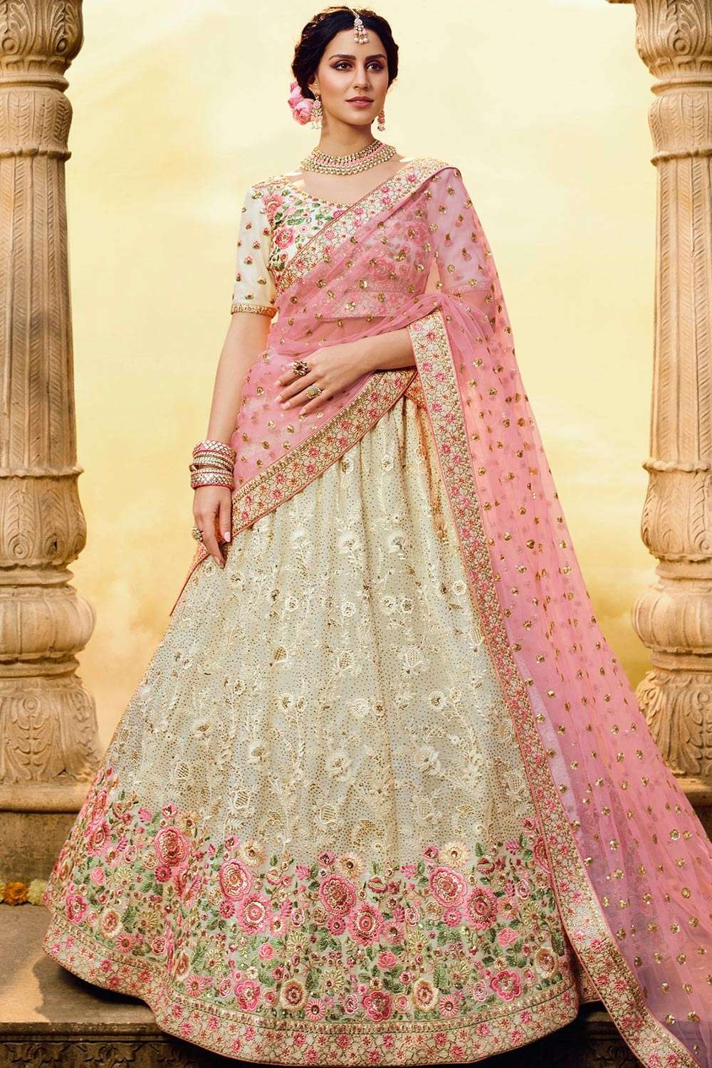 White Lehenga Choli for Women Ready to Wear Indian Designer Chaniya Choli  Wedding Lehenga South Indian Lengha Function Wear Ghagra Choli - Etsy  Denmark